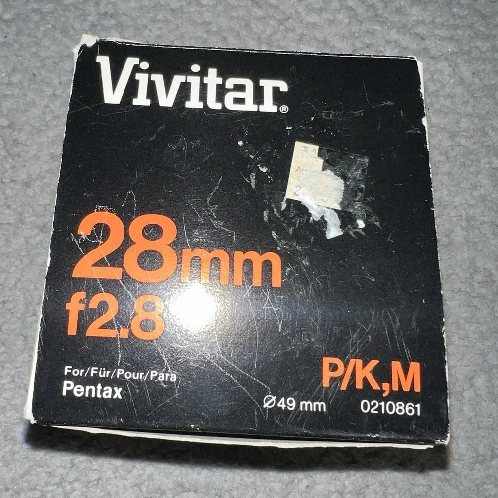 Vivitar 28mm f/2.8 Wide Angle Lens MC Ø49mm‎ Manual Focus Lens